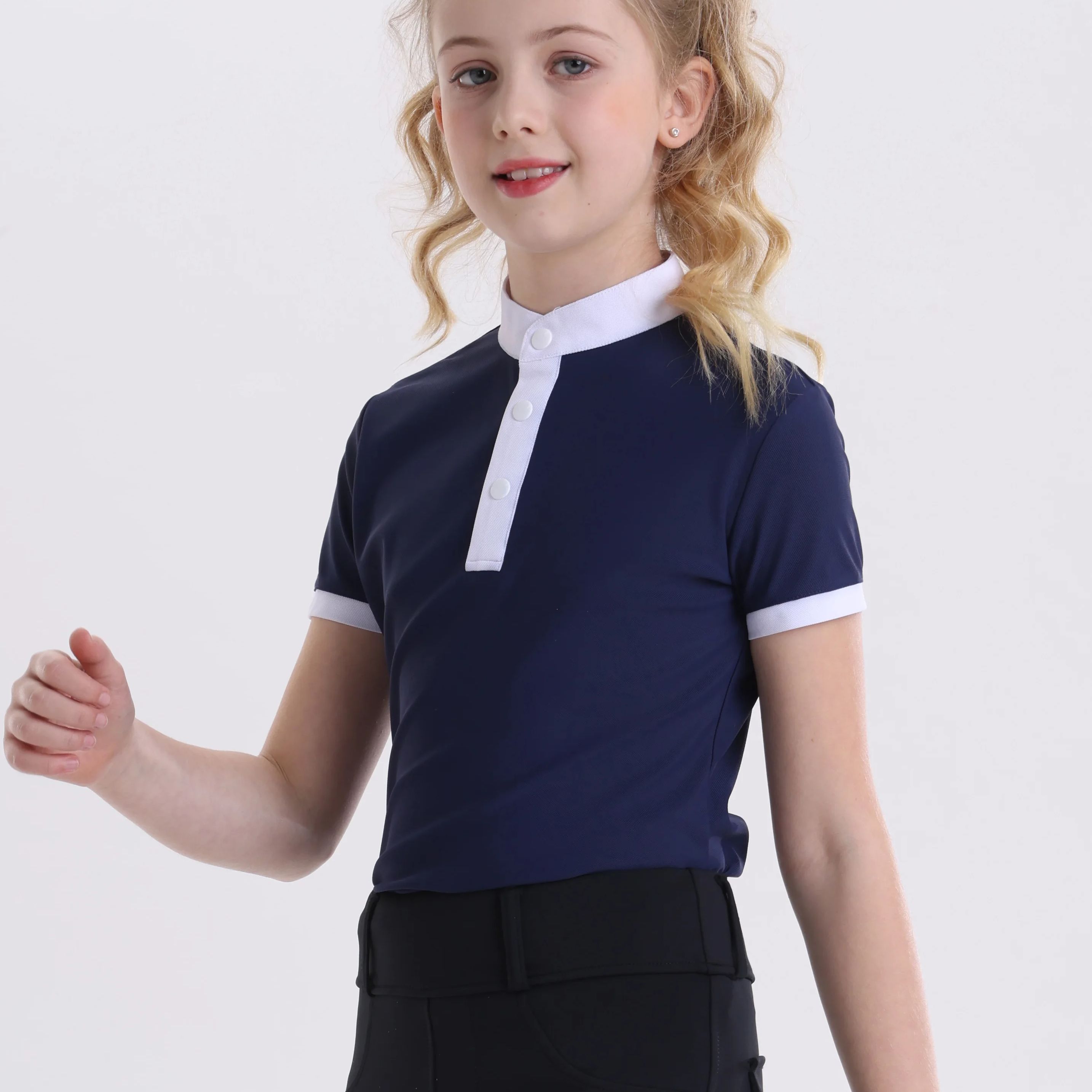 Summer Equestrian Clothing - 여름 아동용 승마 반팔 티셔츠 아동