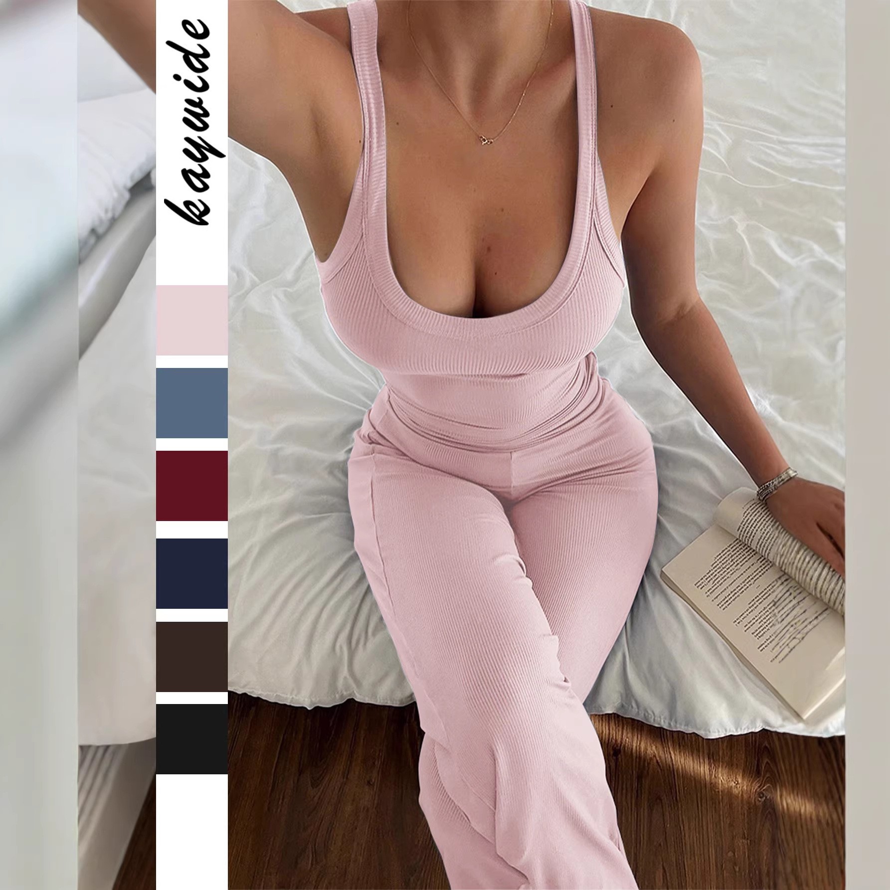 Summer Clothing Sets - 봄 여름 여성 의류 스포티 민소매