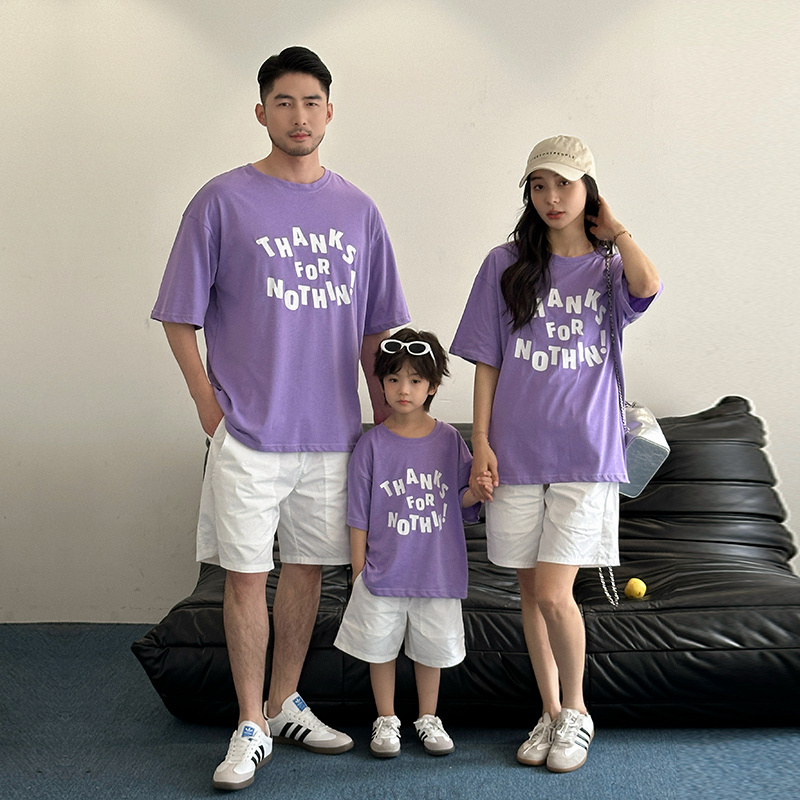 Summer Clothing New Look - 새로운 가족 일치하는 티 셔츠 반바지