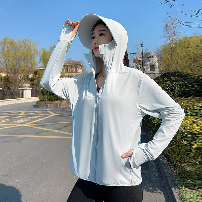 Summer Clothing For Girls - 여성용 후드형 자외선 차단 재킷 십대