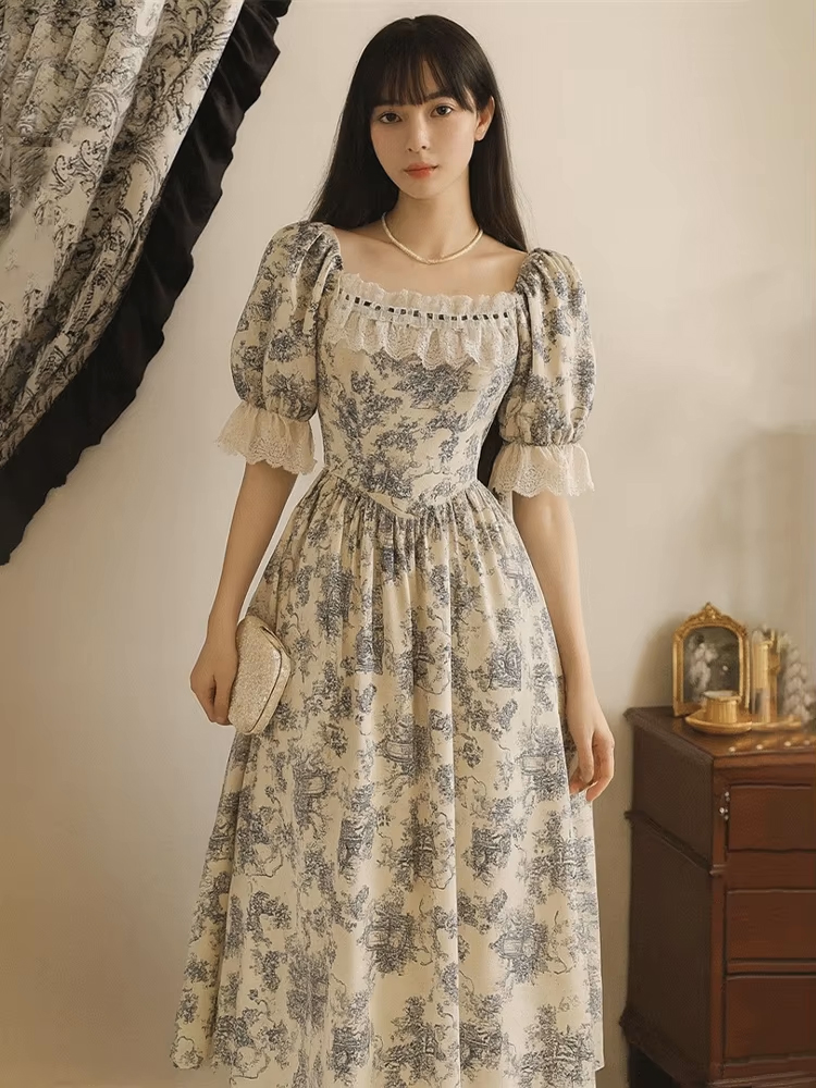 Summer Upf Clothing - 새로운 플러스 사이즈 보태니컬 프린트 롱