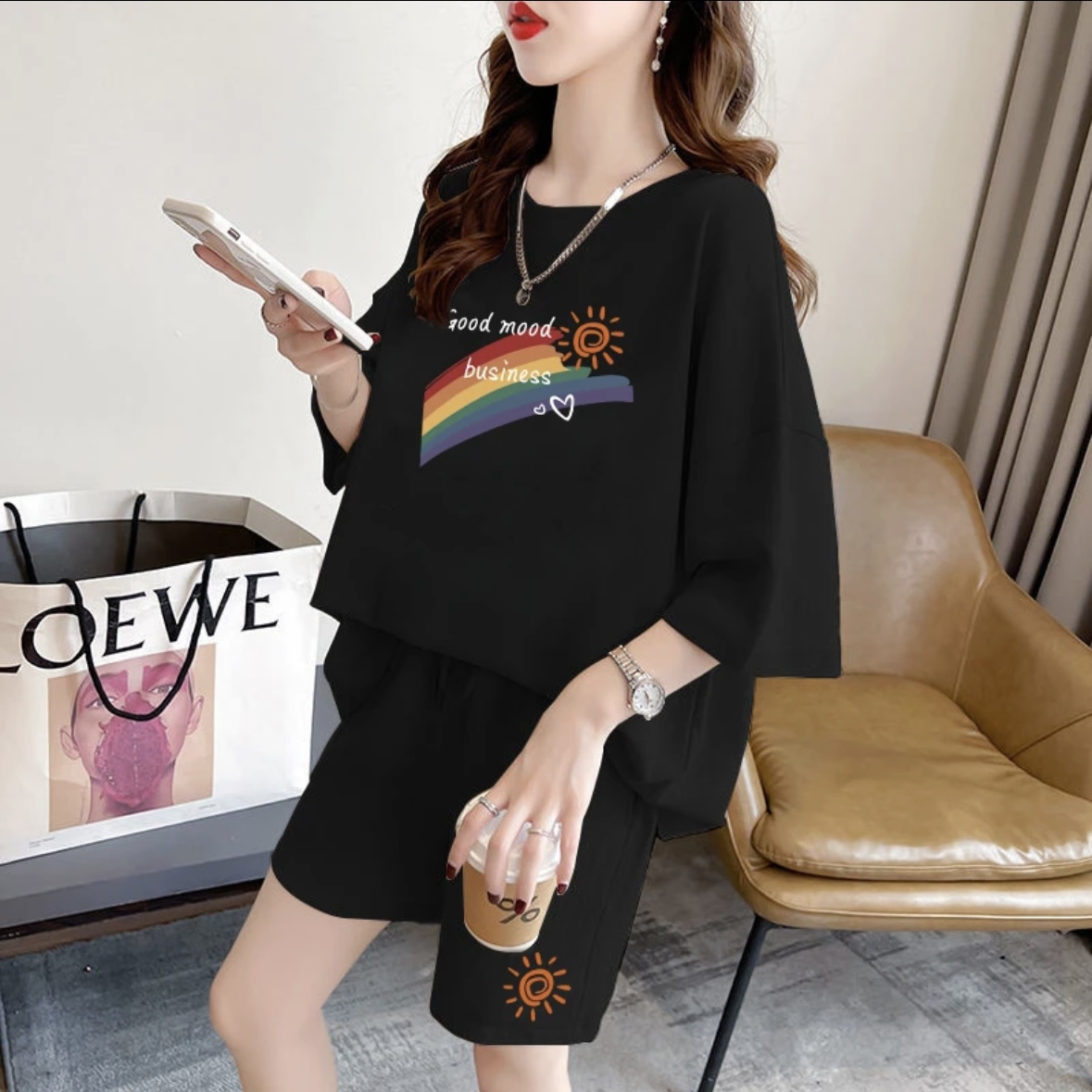 Summer Clothing Sets - 패션 여성 여름 반바지 세트, 스포츠웨어,