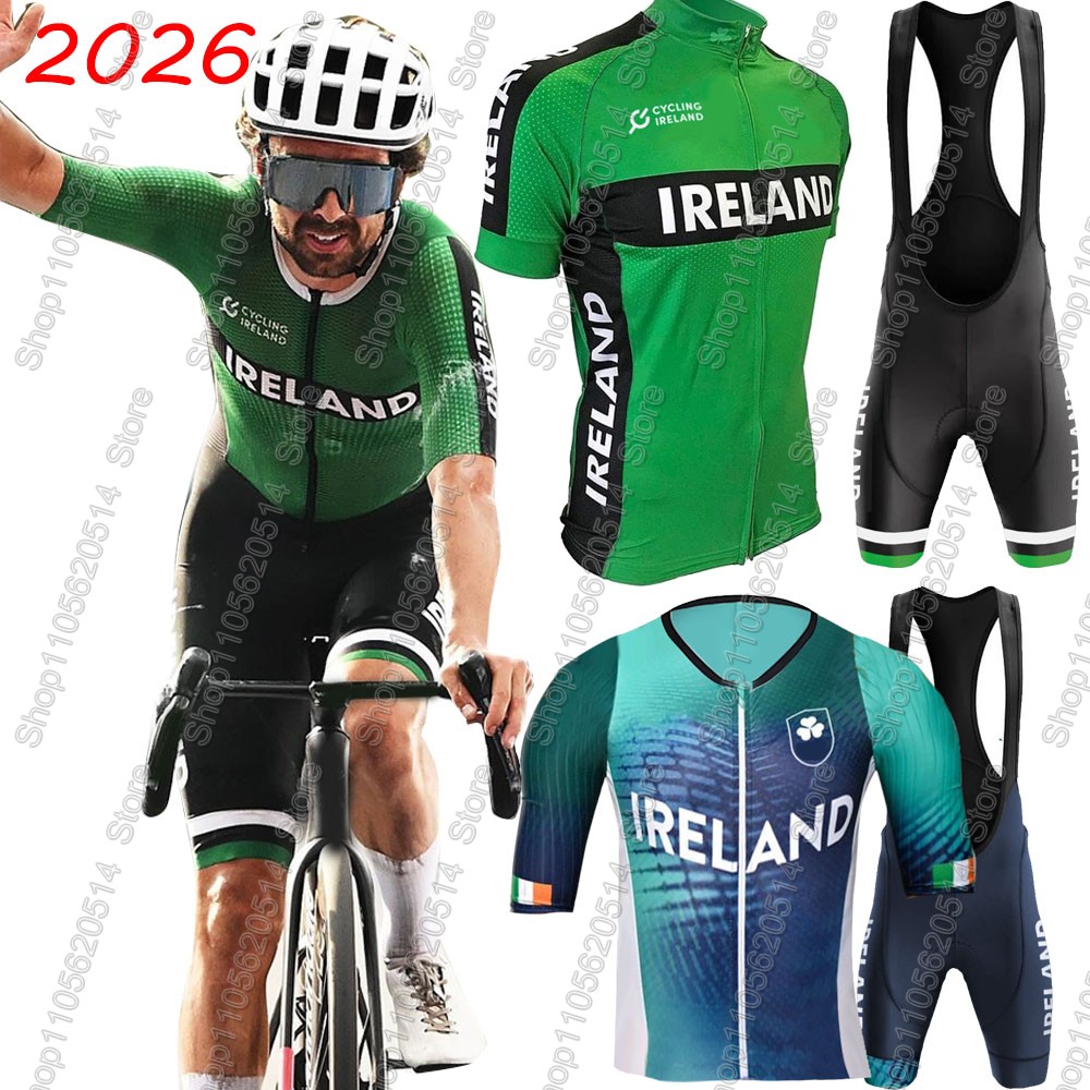 Ireland Summer Clothing - 아일랜드 2026 사이클링 저지 세트 국가대표