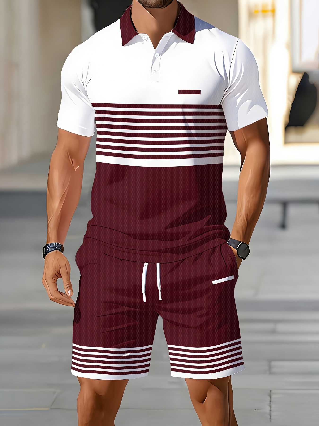 2026 여름 남성 폴로 세트 - 3D 프린팅 패턴 - - Summer Clothing Patterns 리뷰 및 가격