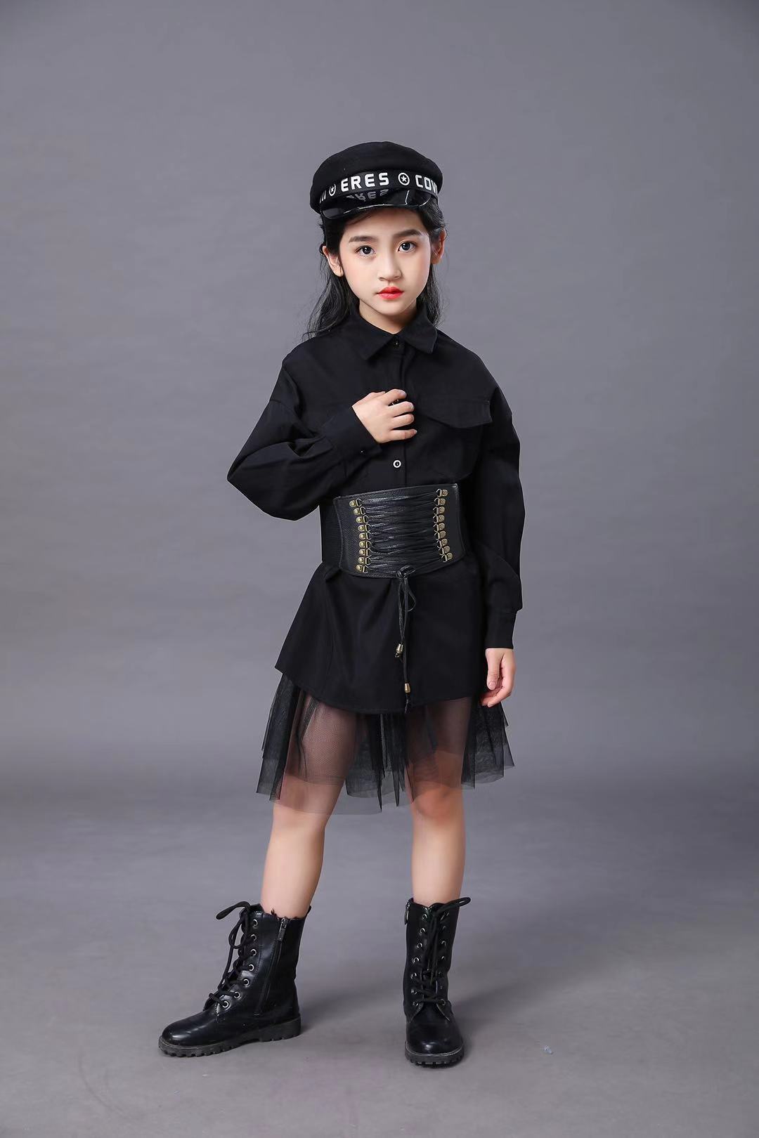 어린이 검은 양복 소녀 모델 경쟁 활주로 패션 Catw - Summer Clothing For Girls 리뷰 및 가격