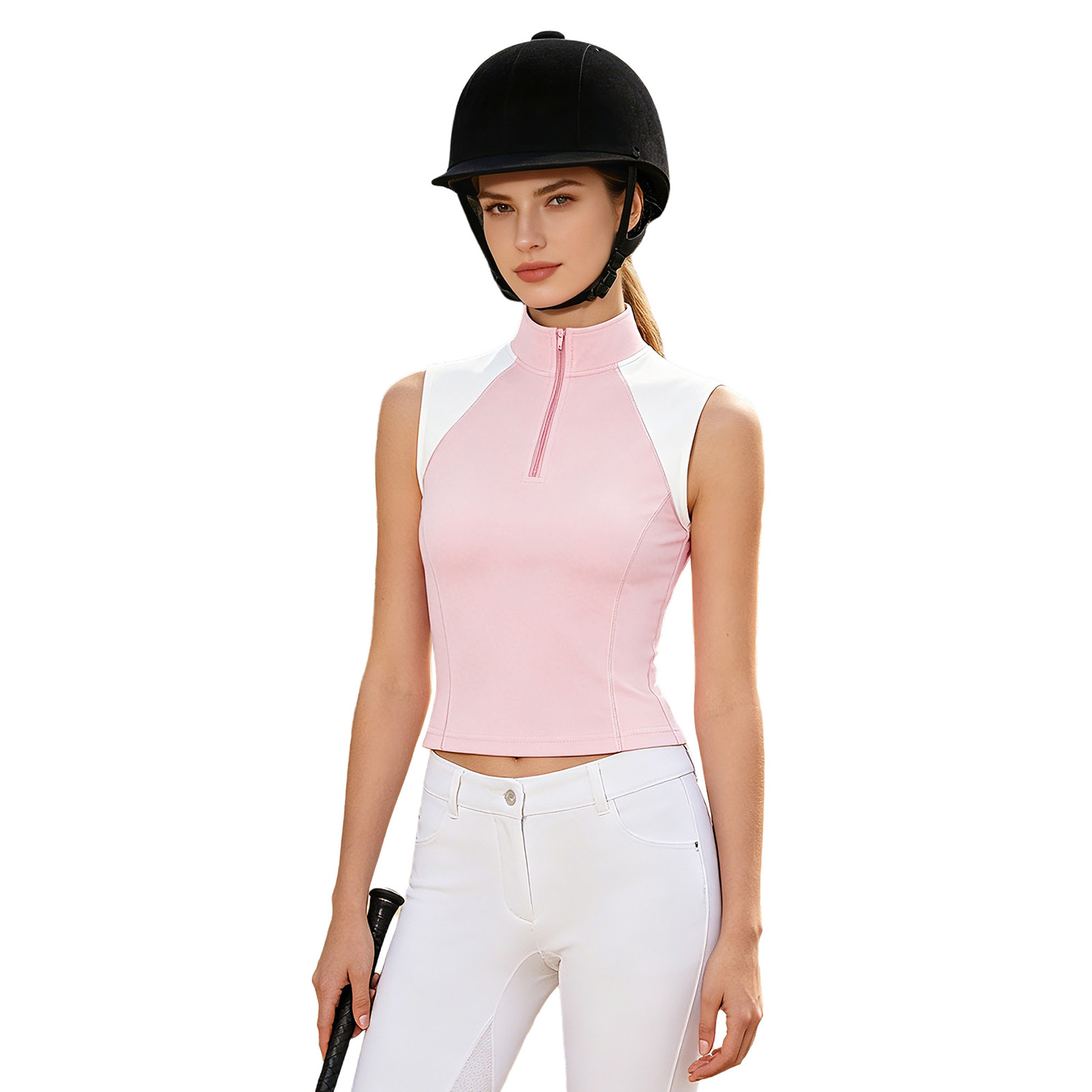 여성 승마 셔츠 조끼 승마복 민소매 속건 지퍼 탱크탑  - Summer Equestrian Clothing 리뷰 및 가격