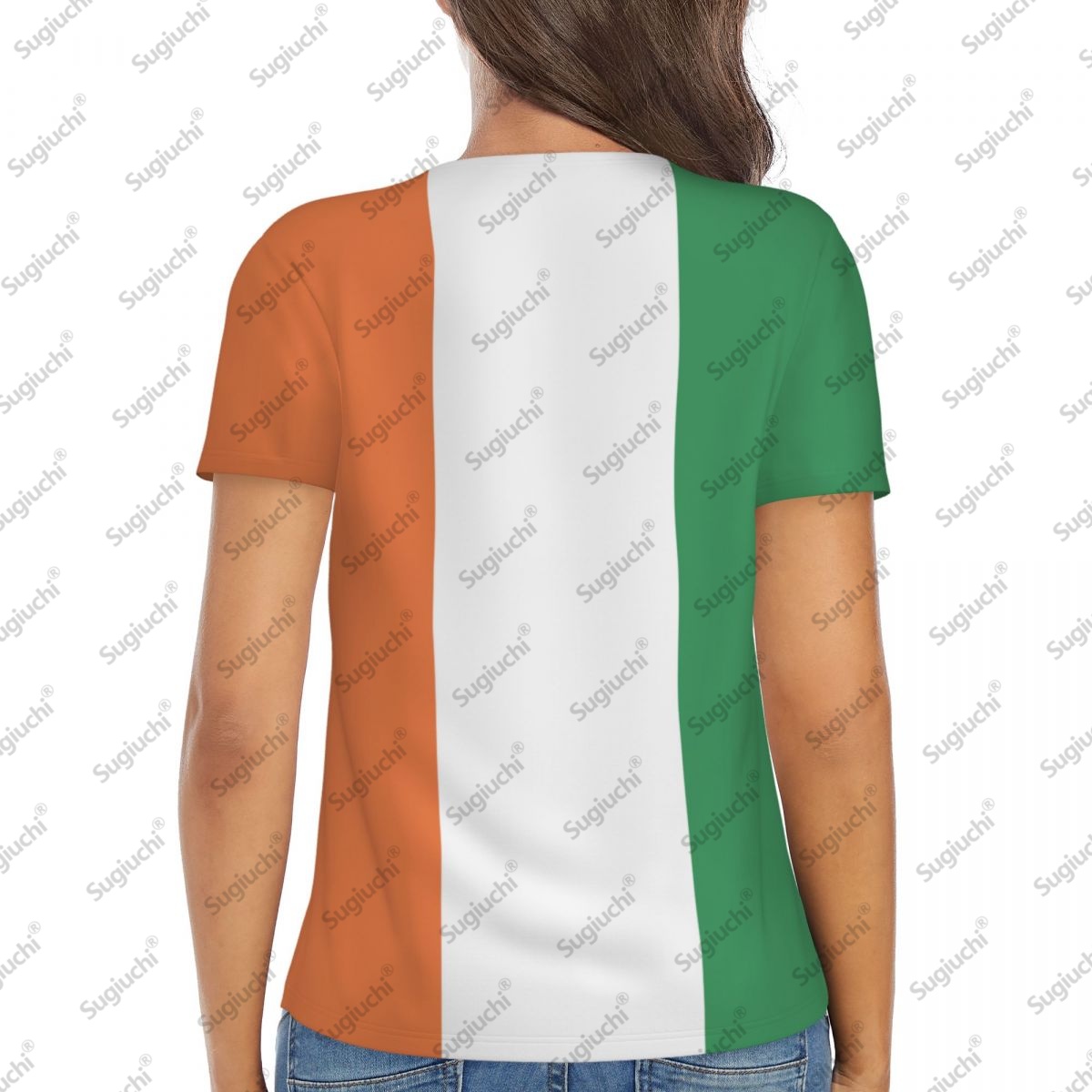 2025 아일랜드 국기 섹시한 딥 브이 넥 여성 3D  - Ireland Summer Clothing 리뷰 및 가격