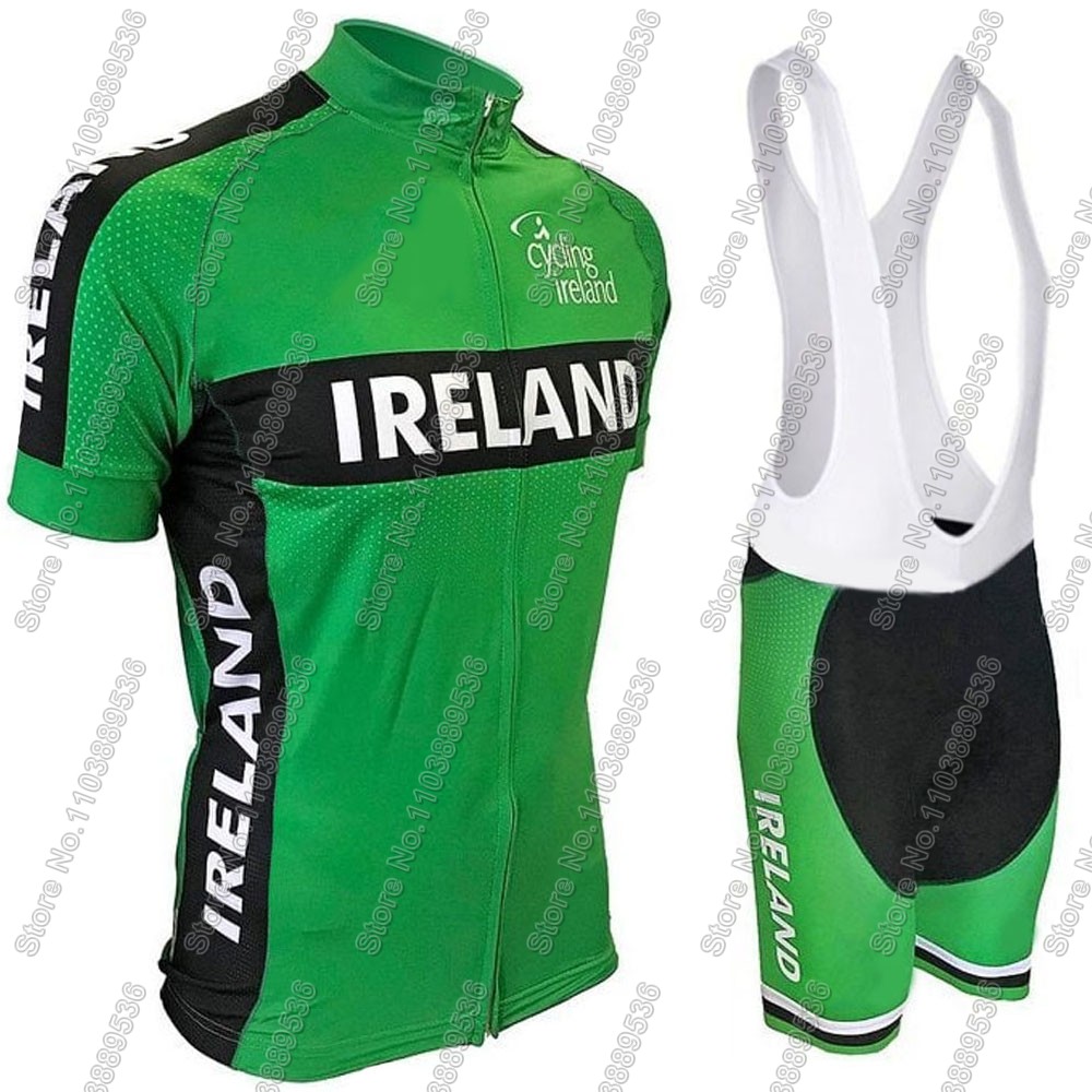 2025 아일랜드 팀 사이클링 저지 남성 세트 짧은 소 - Ireland Summer Clothing 리뷰 및 가격