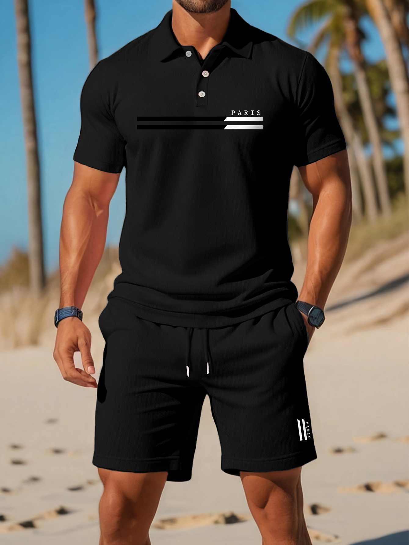 2026 여름 남성 폴로 세트 - 3D 프린트 패턴 - - Summer Clothing Patterns 리뷰 및 가격