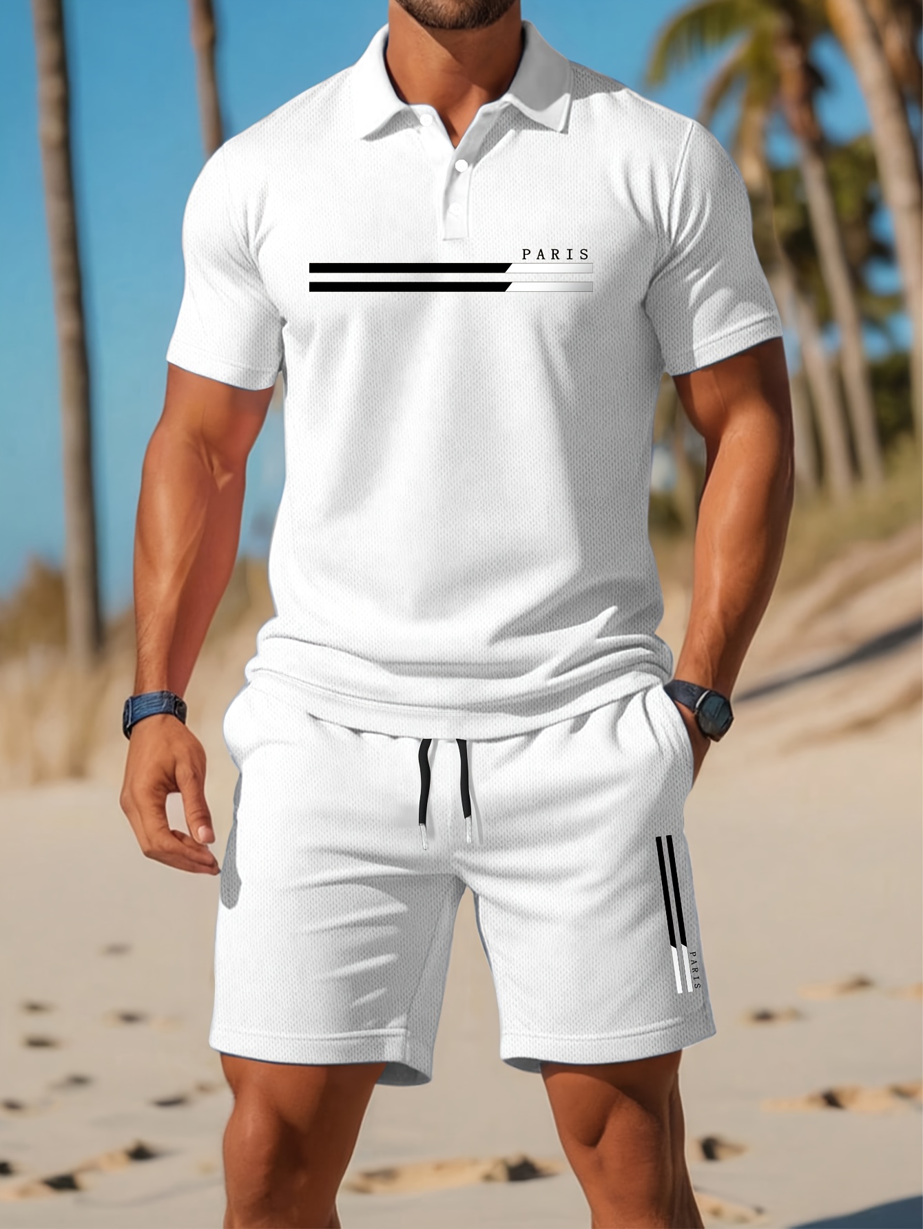2026 여름 남성 폴로 세트 - 3D 프린트 패턴 - - Summer Clothing Patterns 리뷰 및 가격