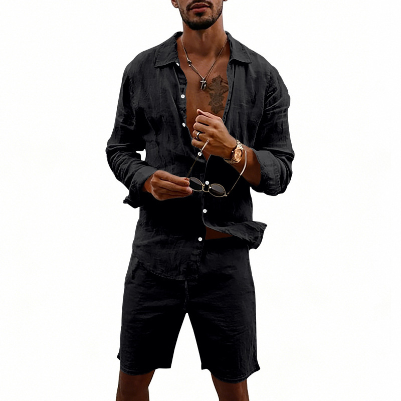 여름 남성 린넨 캐주얼 루즈핏 긴팔 버튼 가디건 셔츠  - Linen Shorts Men 리뷰 및 가격