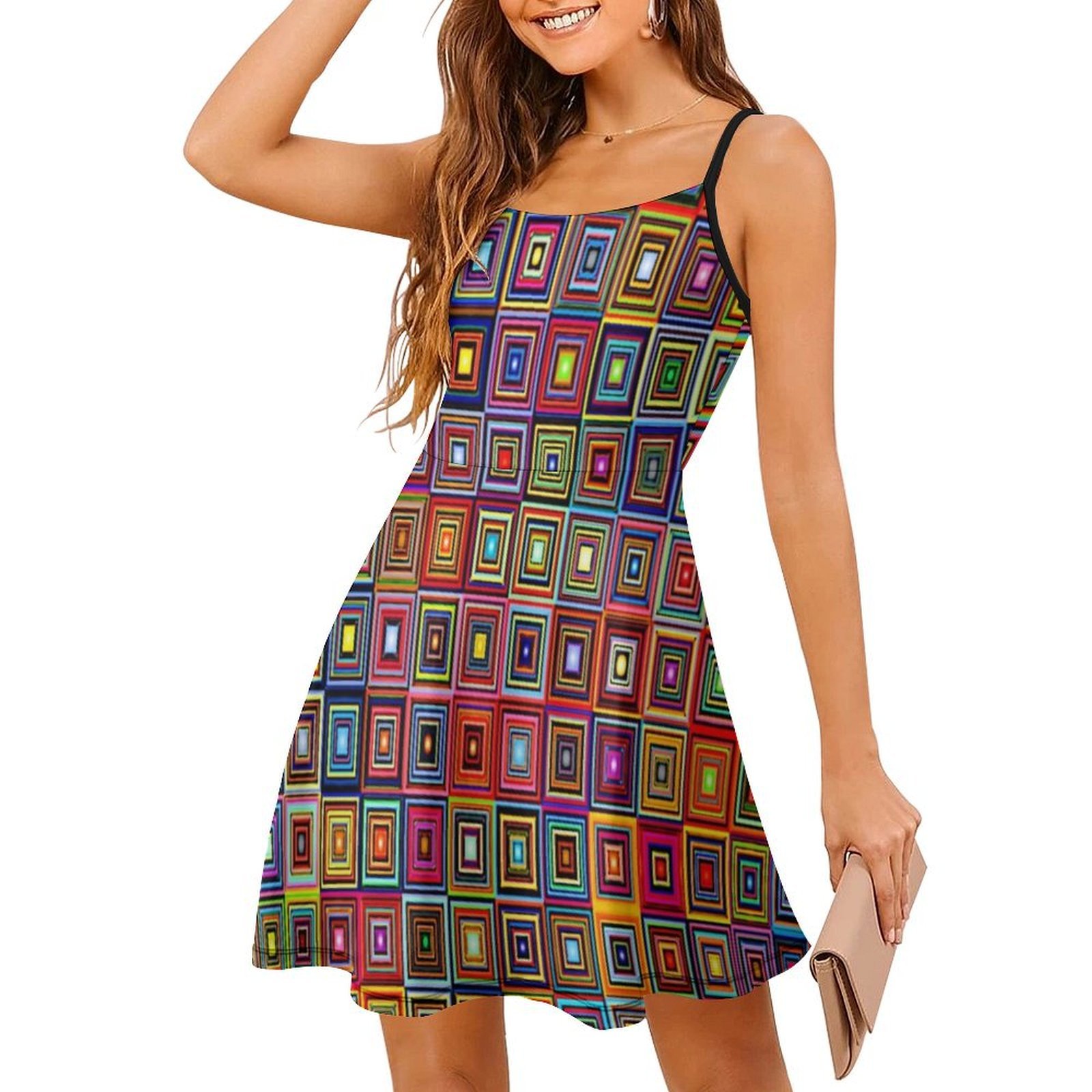 패턴-879 여성 스트리트웨어 파티 드레스 트렌디 프린 - Summer Clothing Patterns 리뷰 및 가격