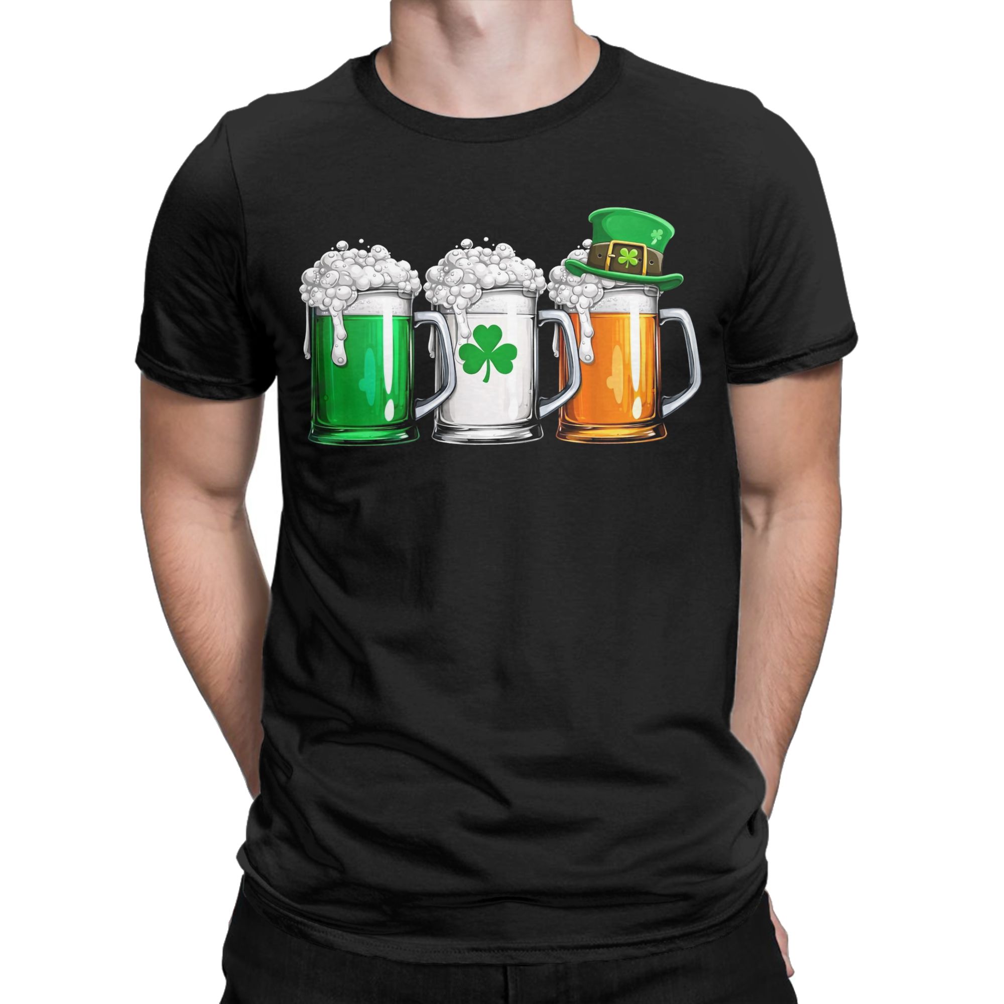 남성용 아일랜드 맥주 아일랜드 국기 성 패트릭 데이 티 - Ireland Summer Clothing 리뷰 및 가격