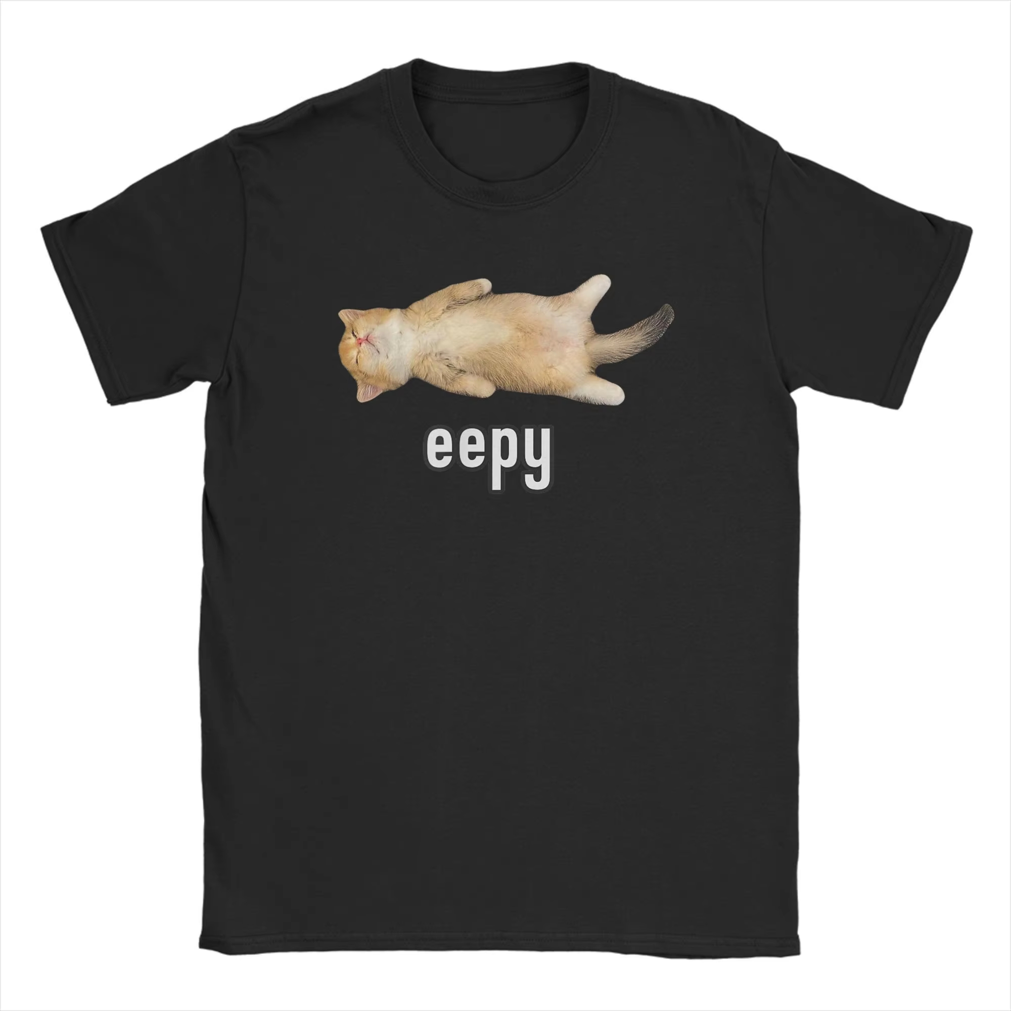 남성 티셔츠 Eepy Cat Sleepy Cat Mem - Summer Clothing Gif 리뷰 및 가격