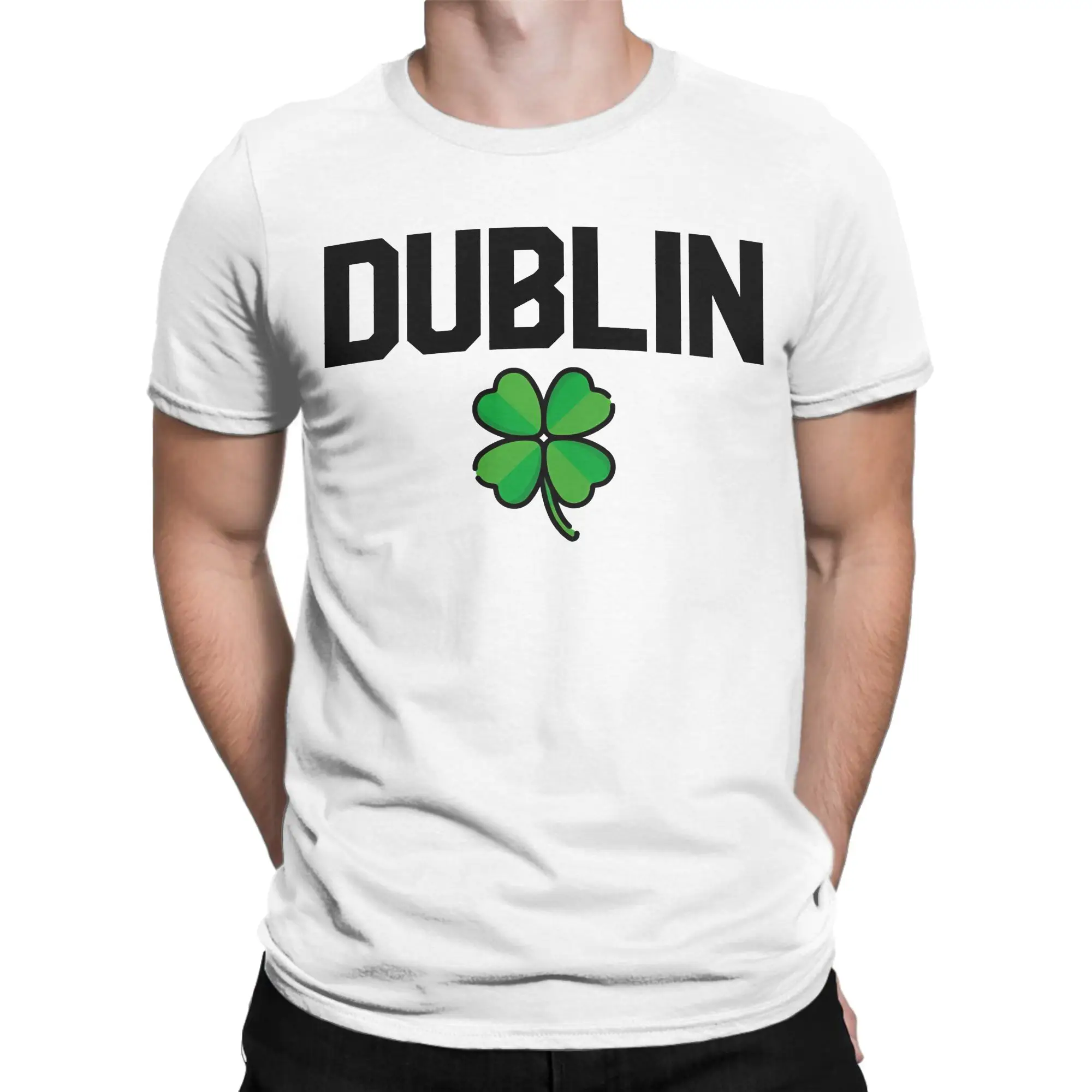 재미있는 아일랜드 더블린 아일랜드 티셔츠 남성 크루넥  - Ireland Summer Clothing 리뷰 및 가격