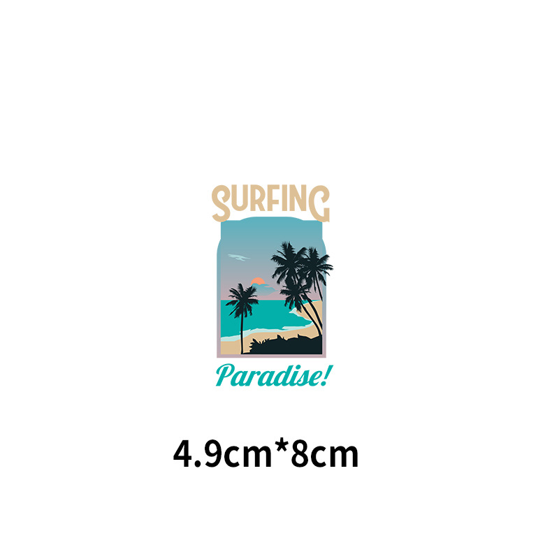 여름 해변 여행 팁 DTF 열 스티커 데칼, 의류 공예 - Summer Clothing Tips 리뷰 및 가격