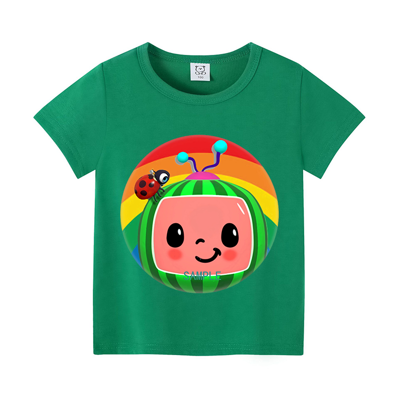 Cocomelons 베이비 티셔츠 애니메이션 코튼 반팔 - Summer Clothing For Girls 리뷰 및 가격
