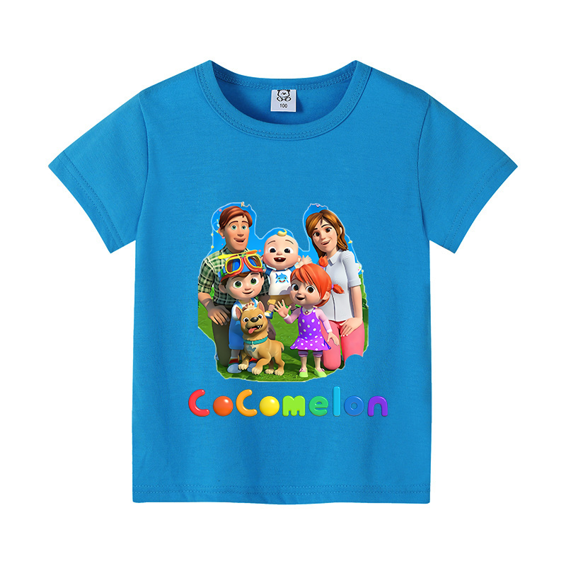 Cocomelons 베이비 티셔츠 애니메이션 코튼 반팔 - Summer Clothing For Girls 리뷰 및 가격