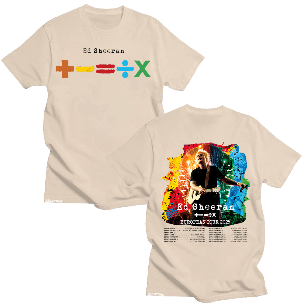 Ed Sheeran 유럽 투어 2026 티셔츠 남성 및 - Summer Clothing Gif 리뷰 및 가격
